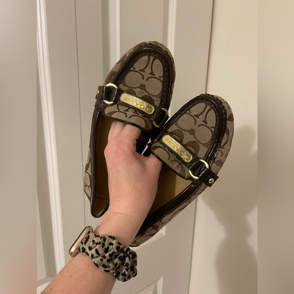 COACH/ Monogram loafers - Picture 1 of 9